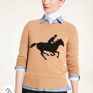 Brooks Brothers Merino Horse Intarsia Sweater